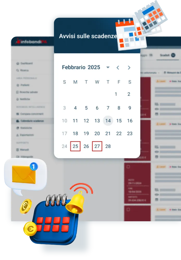 Con lo scadenzario appalti, ogni scadenza diventa un'opportunità di business