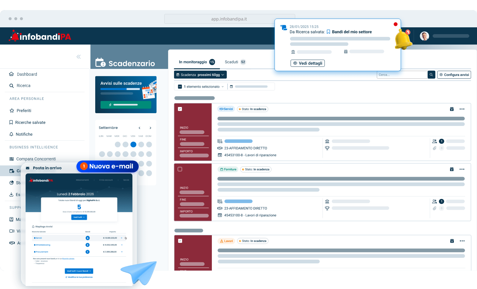 scadenze gare e avvisi bandi d'appalto